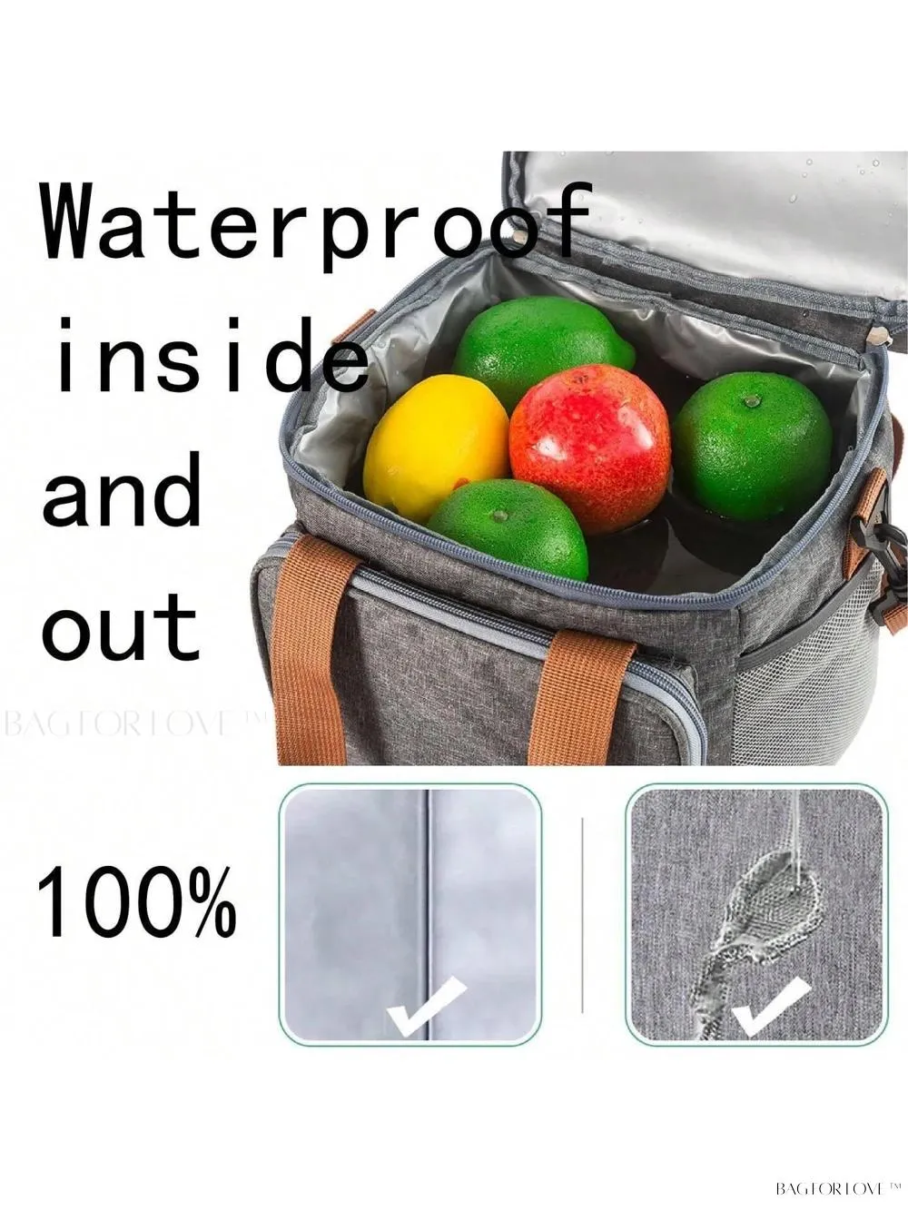BagForLove - Large Capacity Oxford Cloth Cooler Bag for Home and Work