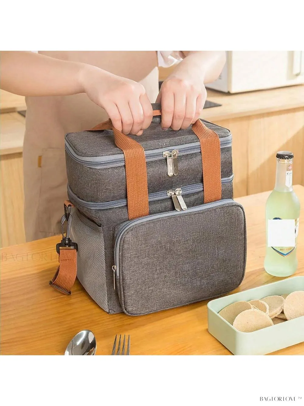 BagForLove - Large Capacity Oxford Cloth Cooler Bag for Home and Work