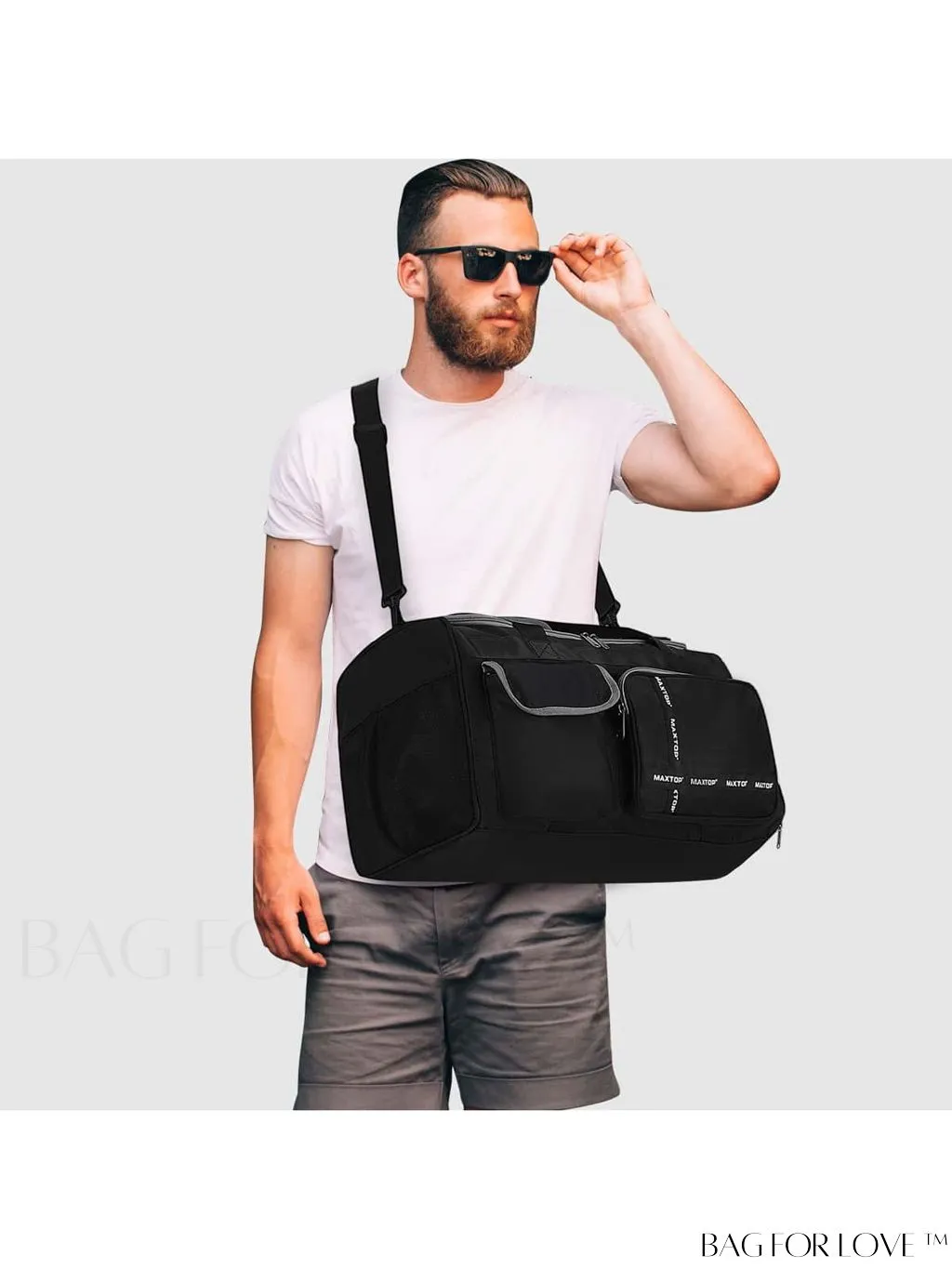 BagForLove - MAXTOP Womens Travel Duffle Bag: Large Capacity with Shoe Compartment, Gym Tote - Dry/Wet Separation