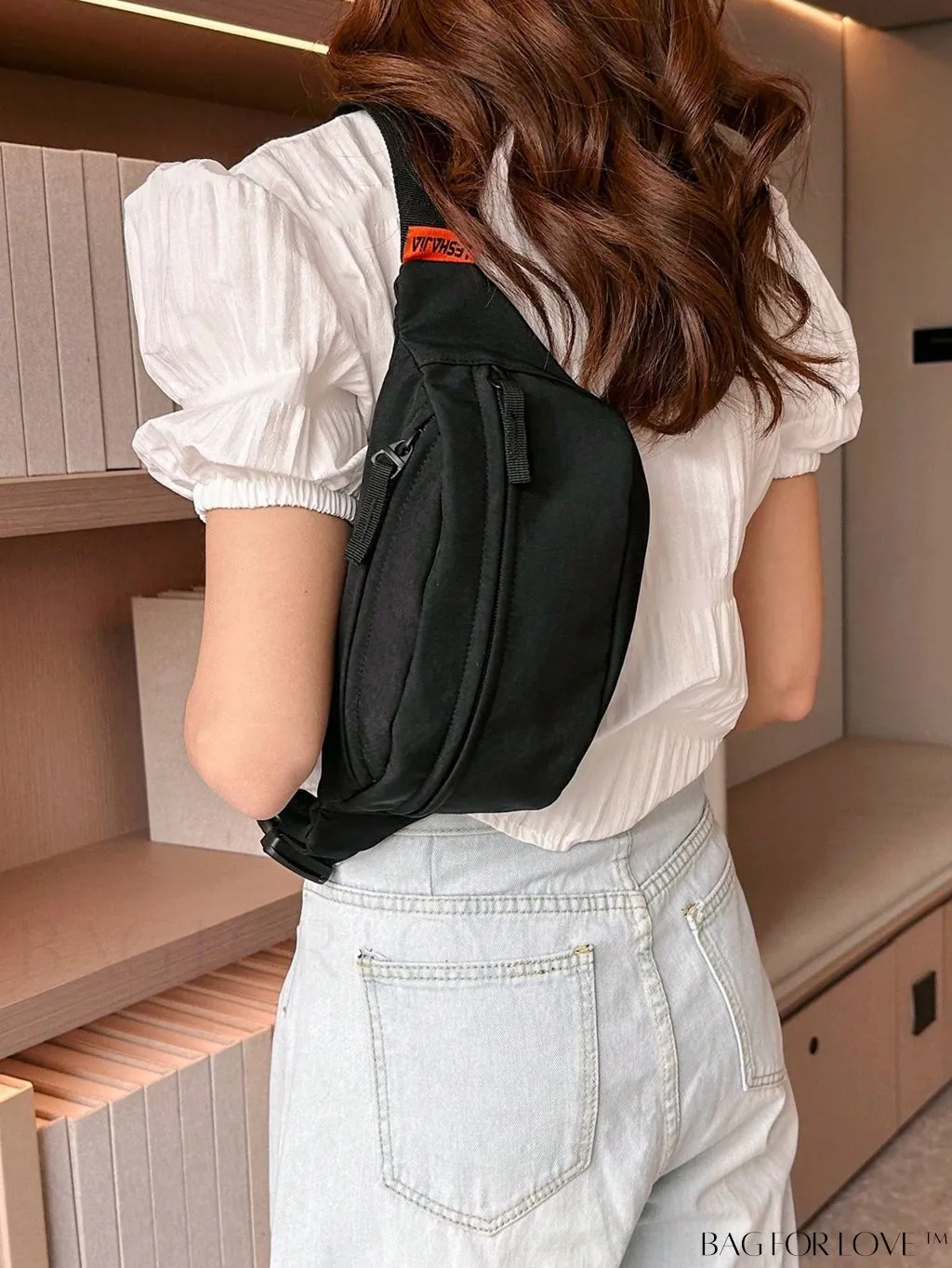 BagForLove - Nylon Solid Color Medium Waist Bag - Professional, Compact Accessory