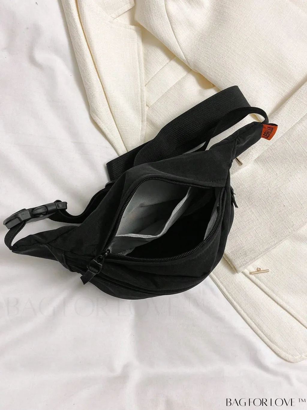 BagForLove - Nylon Solid Color Medium Waist Bag - Professional, Compact Accessory