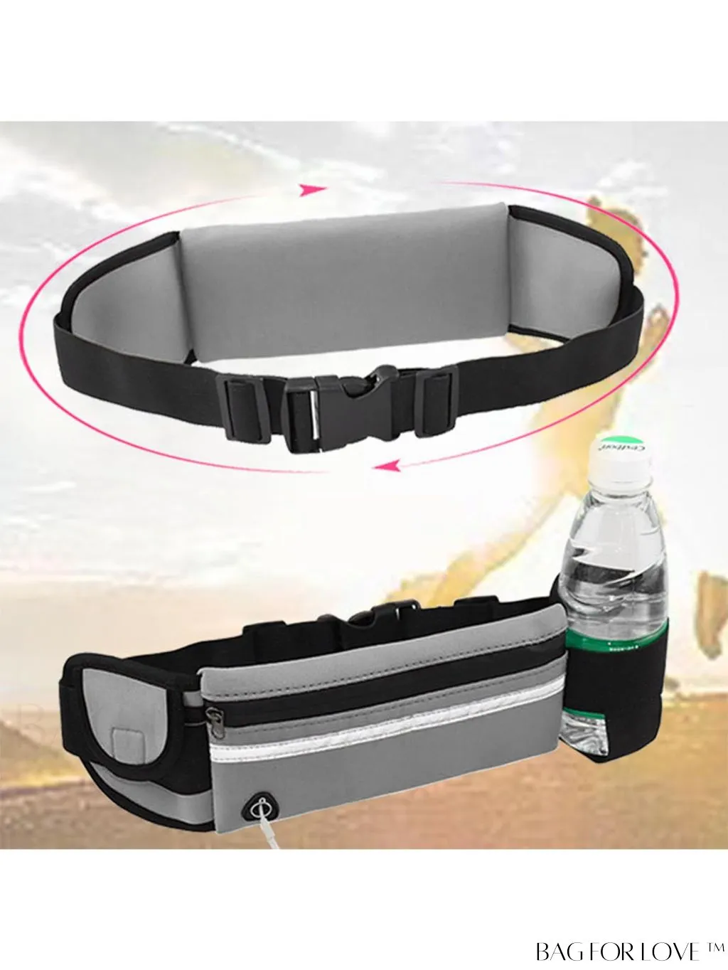 BagForLove - Portable Running Sports Bag with Earphone Port - Slim Design