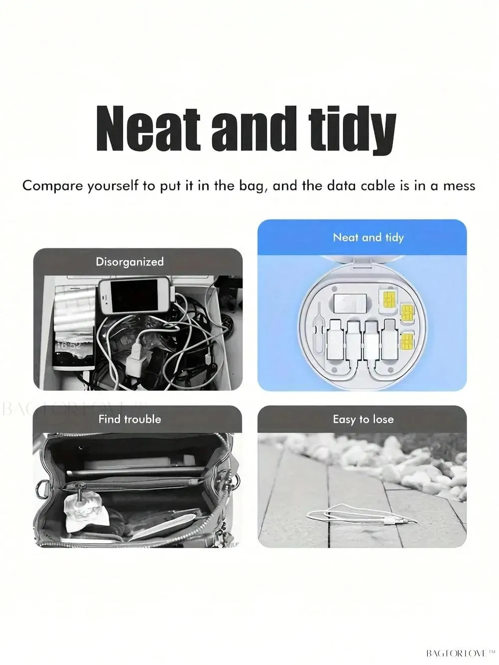 BagForLove - Rapid Charge Multi-Device Organizer Hub