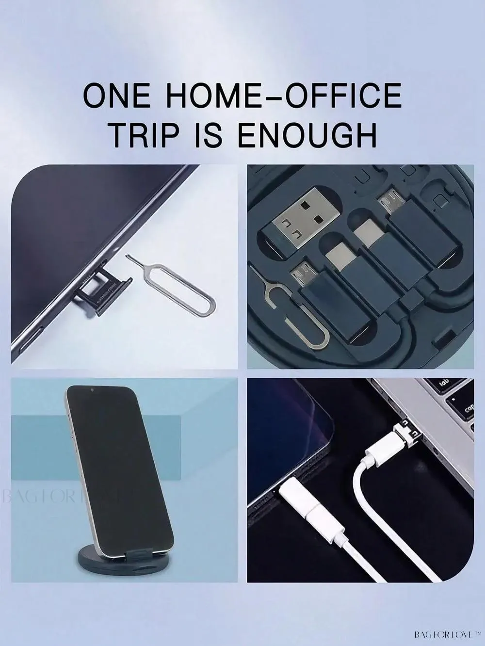 BagForLove - Rapid Charge Multi-Device Organizer Hub