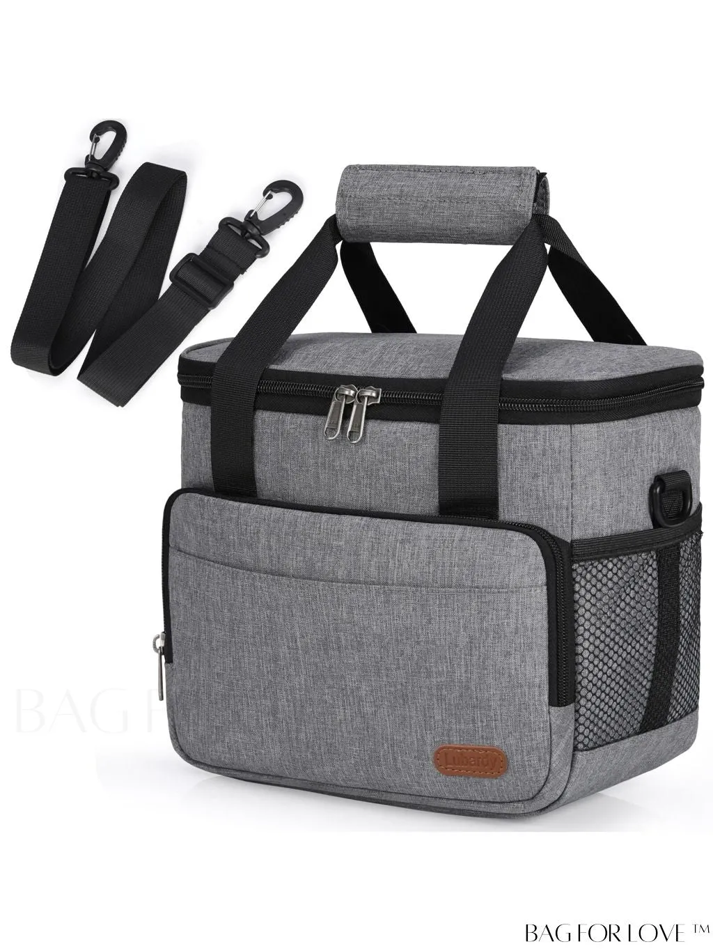 BagForLove - Reusable Insulated Lunch Bag - Perfect for Office, Work, Picnics - 12-Can Capacity, Leakproof Cooler