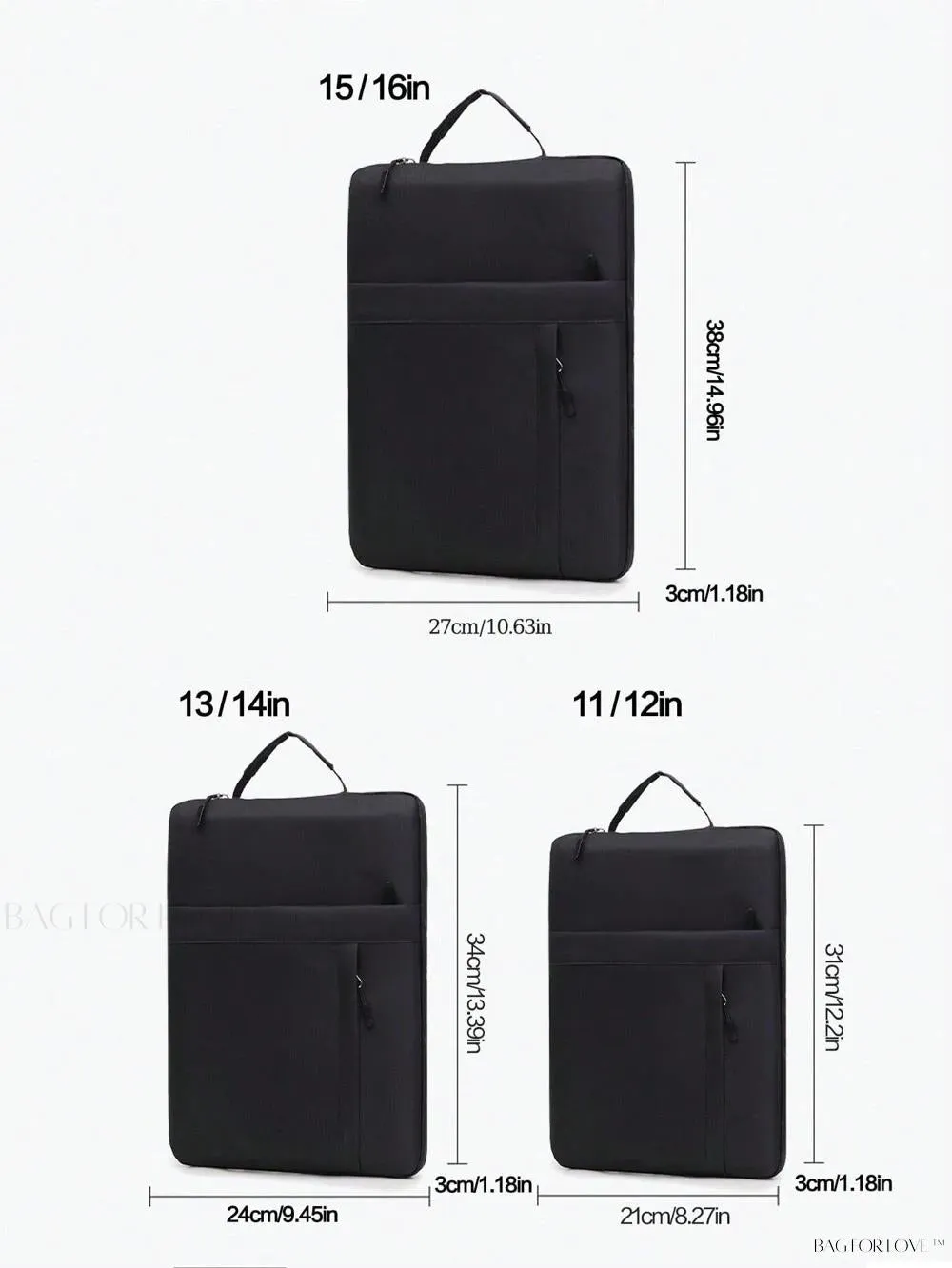 BagForLove - Solid Color File Bag for Small Computers