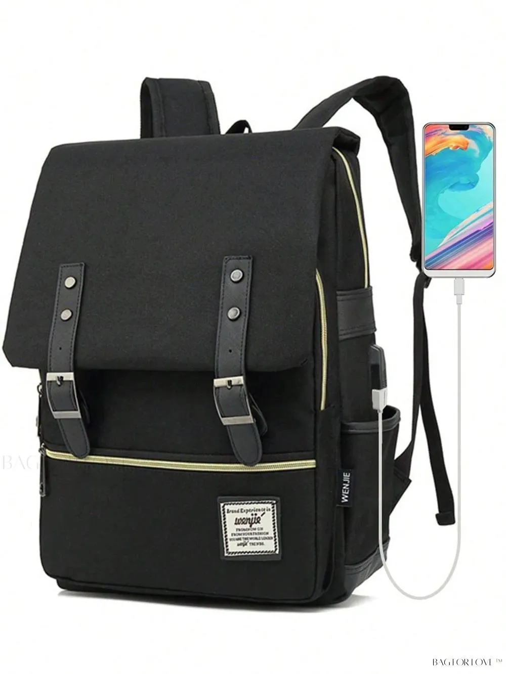 BagForLove - Timeless Style Travel Backpack for Women with Notebook Compartment and Charger