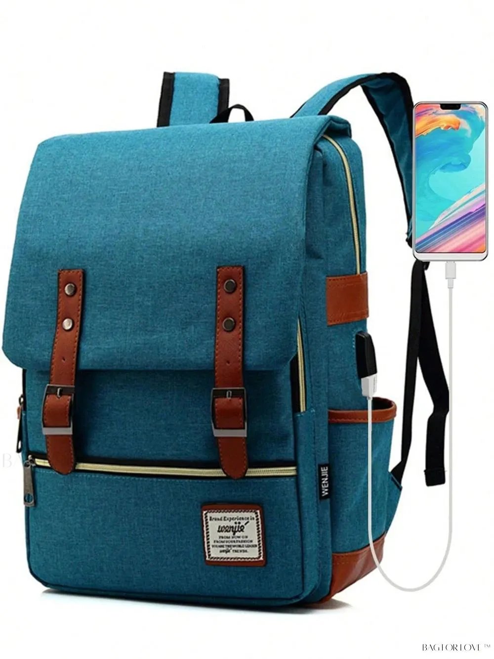 BagForLove - Timeless Style Travel Backpack for Women with Notebook Compartment and Charger