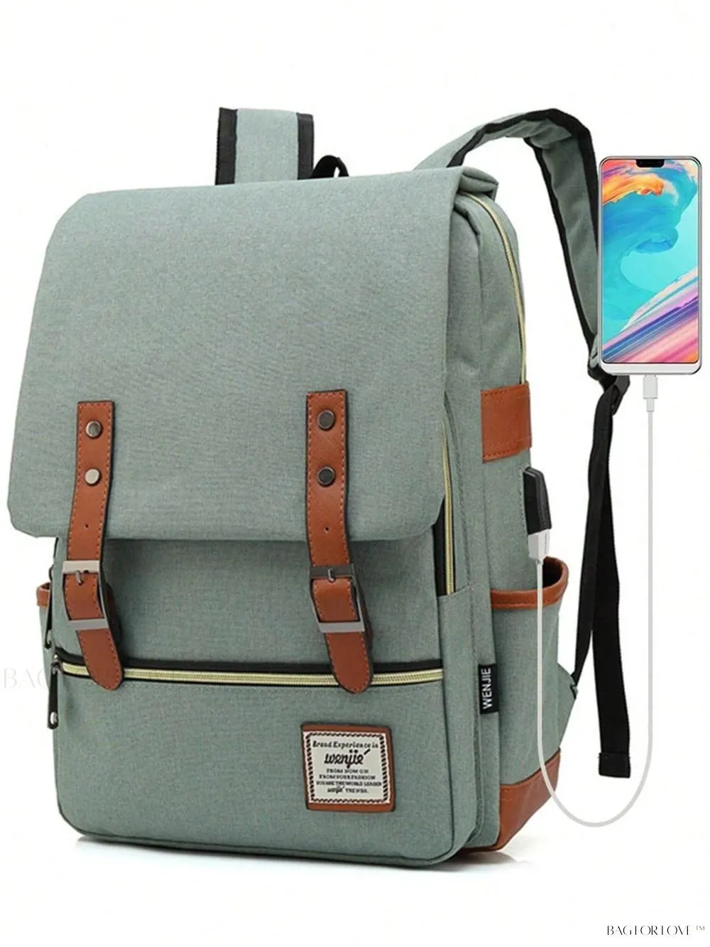 BagForLove - Timeless Style Travel Backpack for Women with Notebook Compartment and Charger