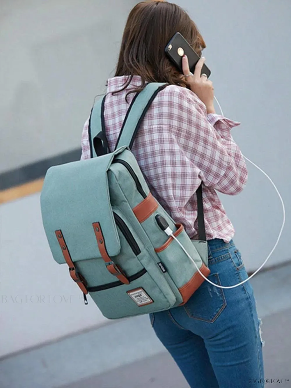 BagForLove - Timeless Style Travel Backpack for Women with Notebook Compartment and Charger