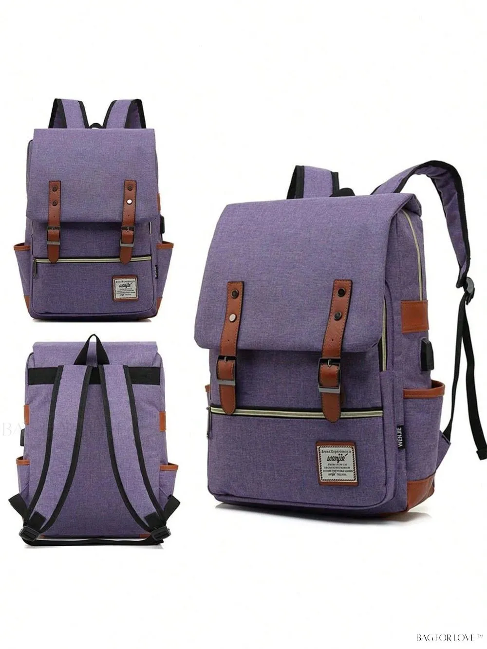 BagForLove - Timeless Style Travel Backpack for Women with Notebook Compartment and Charger