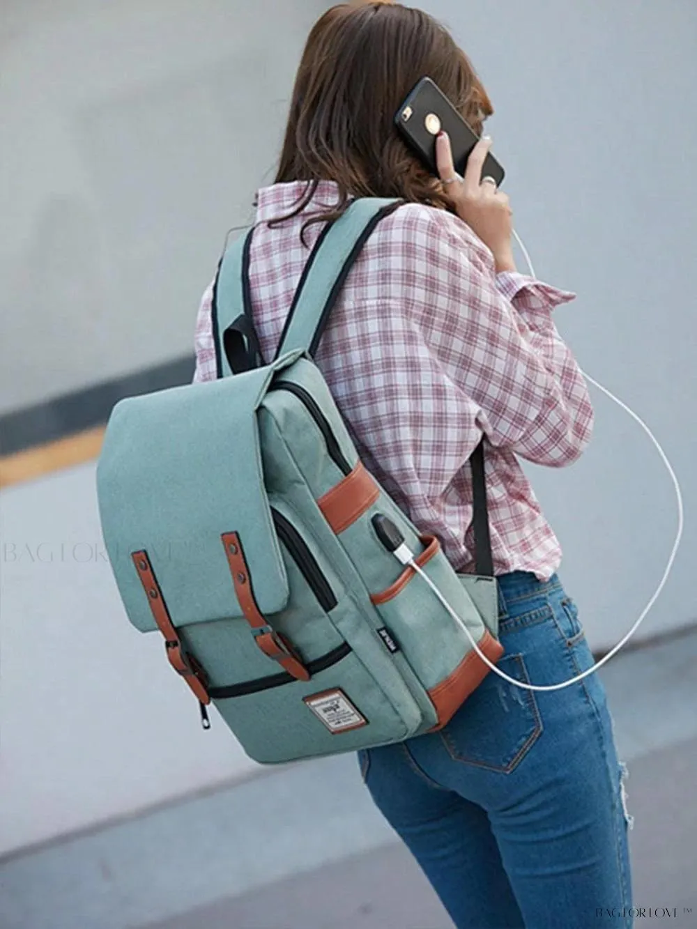 BagForLove - Timeless Style Travel Backpack for Women with Notebook Compartment and Charger