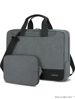 BagForLove - Waterproof Laptop Bag 15.6 Inch - Stylish Shoulder Bag with Cable Organizer - Ideal for Business and College