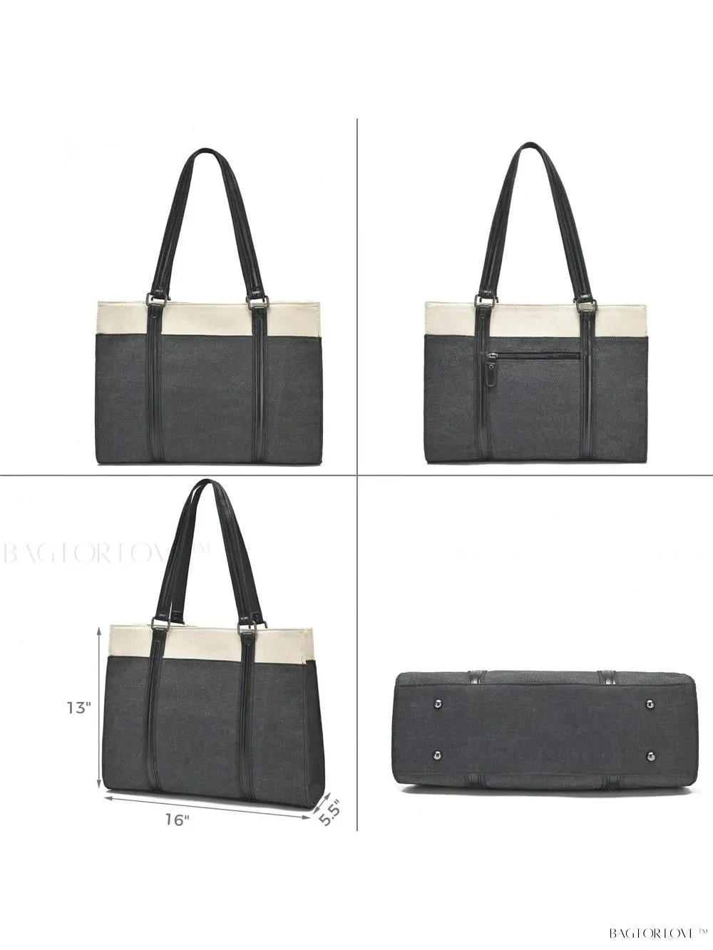 BagForLove - Work Essential Briefcase with Shoulder Strap for Women