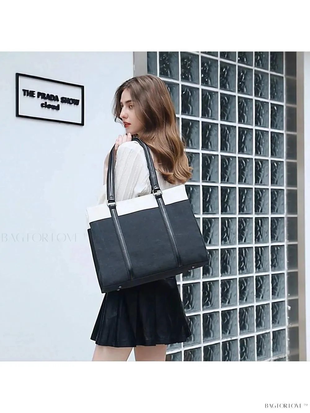 BagForLove - Work Essential Briefcase with Shoulder Strap for Women