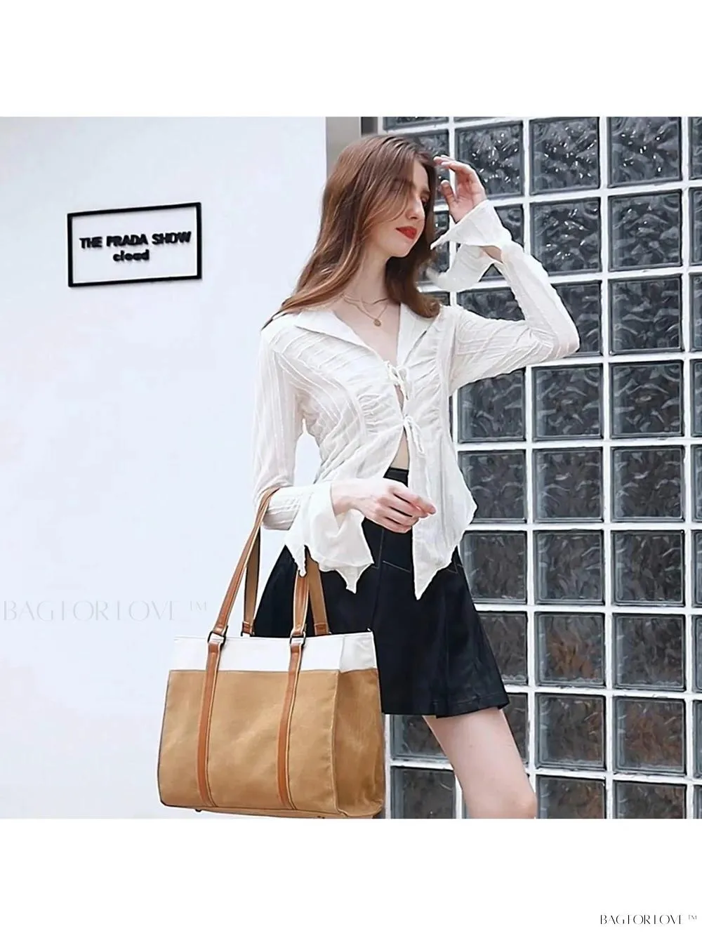 BagForLove - Work Essential Briefcase with Shoulder Strap for Women