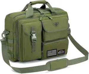 BAGZY Tactical Laptop Bag for Men Multifunctional Tactical Briefcase, Men's Military Messenger Bag 14/15.6/17.3 Inch