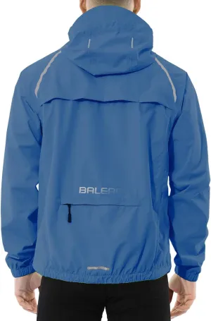 baleaf Men's Rain Jacket Waterproof Windbreaker Running Cycling Golf Hiking Gear Hood Lightweight Reflective Packable