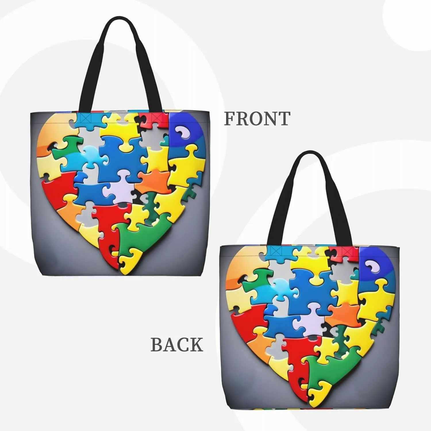 Ballroom Dance Small Pattern Print Tote Bags Reusable Grocery Bag Shoulde Bag Handbag For Office Shopping Travel
