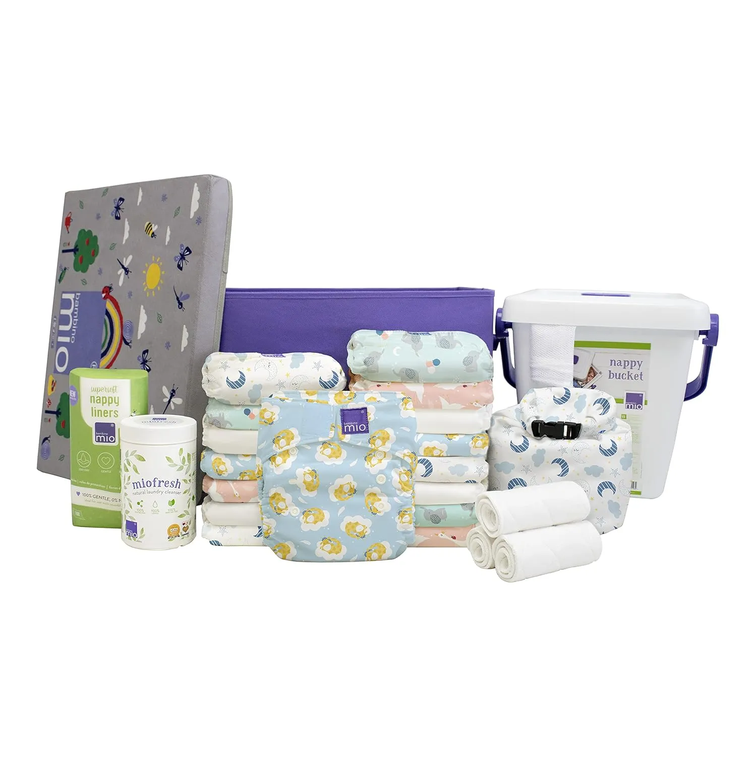 Bambino Mio, Miosolo Classic All-in-One Cloth Nappy, Eco Chemical Free Nappy