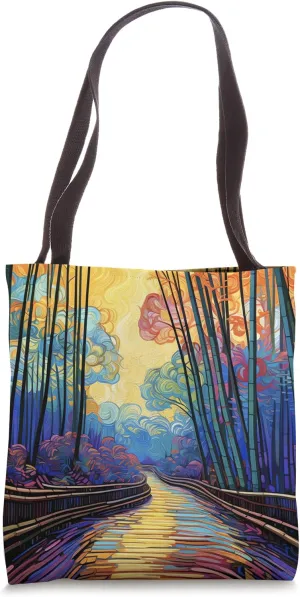 Bamboo Brilliance A Chromatic Adventure in the Forest Tote Bag