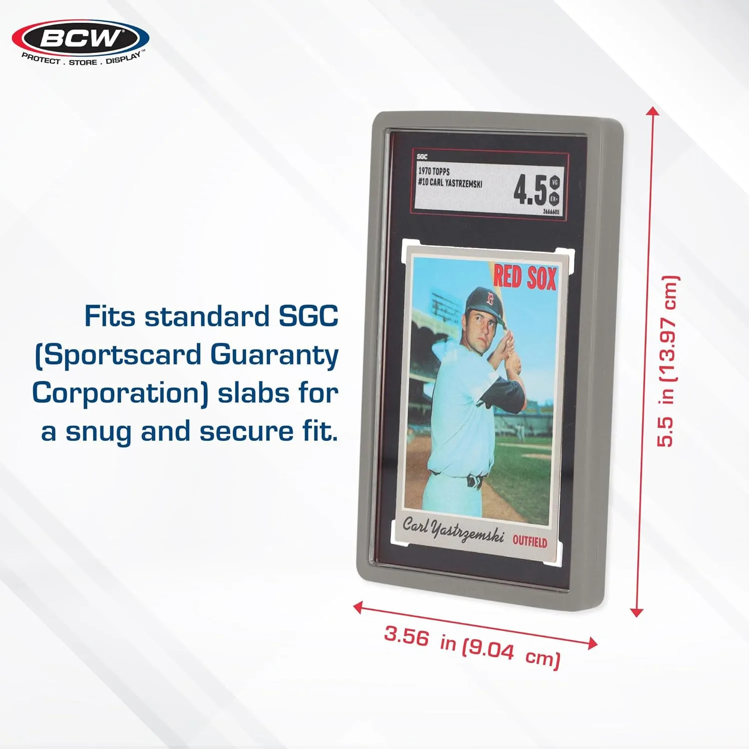 BCW Graded Silver Card Slab Bumpers for SGC | 6-Pack Edge Protectors for Sports & Trading Cards