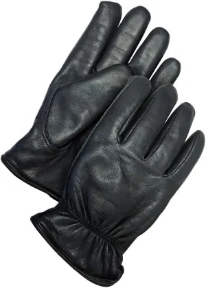 Bdg Leather Gloves,Shirred Slip-On Cuff,L 20-9-1650-L - 1 Each