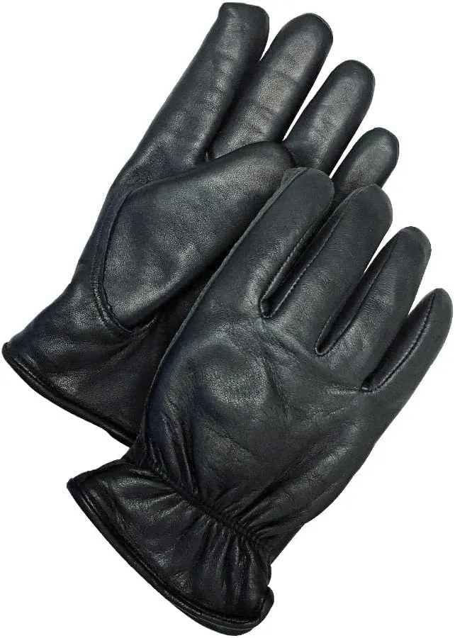 Bdg Leather Gloves,Shirred Slip-On Cuff,L 20-9-1650-L - 1 Each