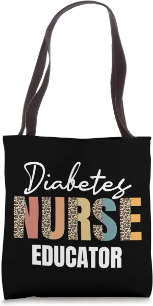 Beautiful Diabetes Nurse Educator Leopard Pattern Outfit Tote Bag