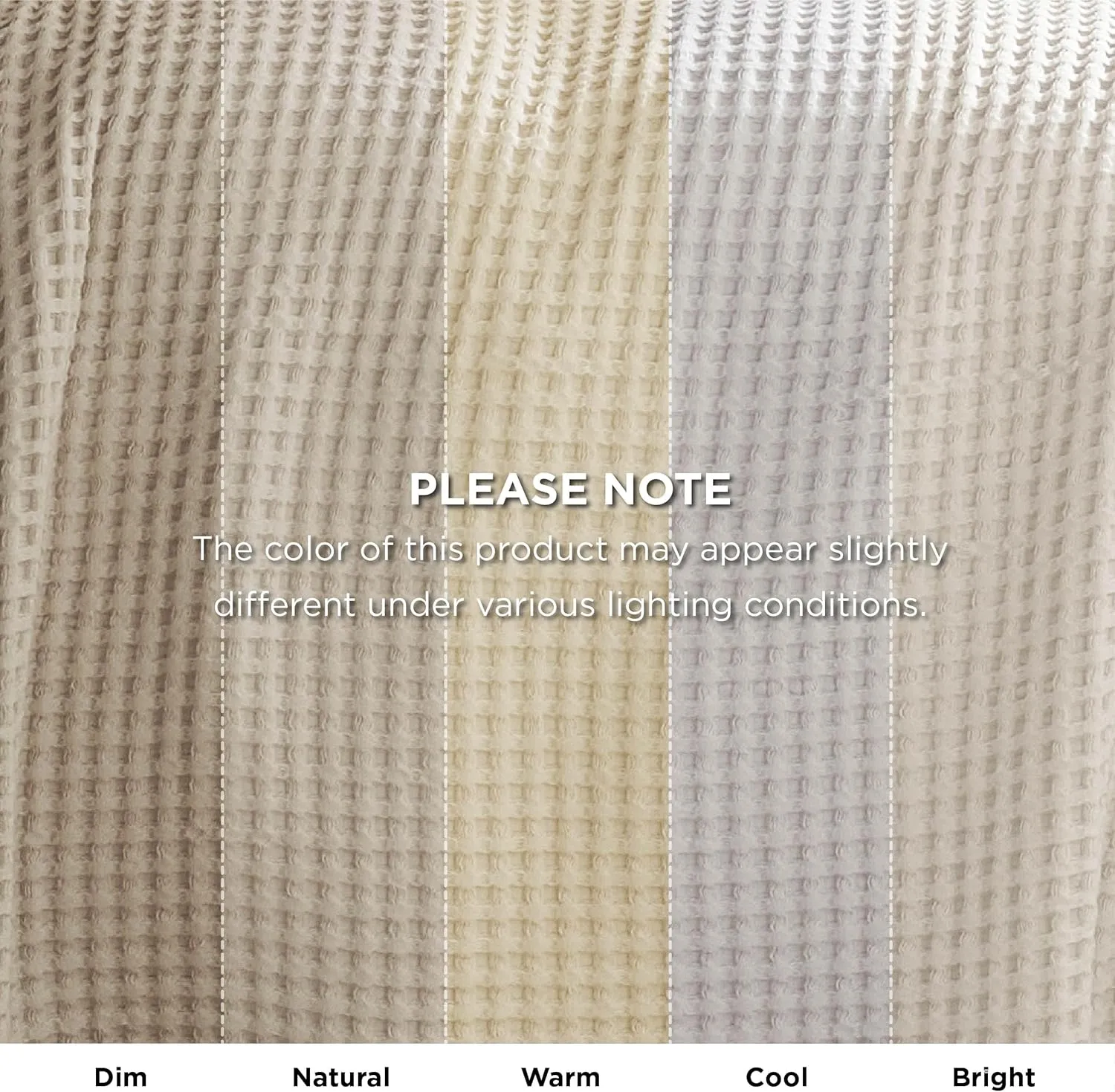 Bedsure 100% Cotton Blanket Queen Size for Summer, Ultra Soft Waffle Weave Queen Blanket for Bed, Lightweight Thin Woven Breathable Bedding Gifts for Women, Men, Kids, Linen Beige, 90" x 90"