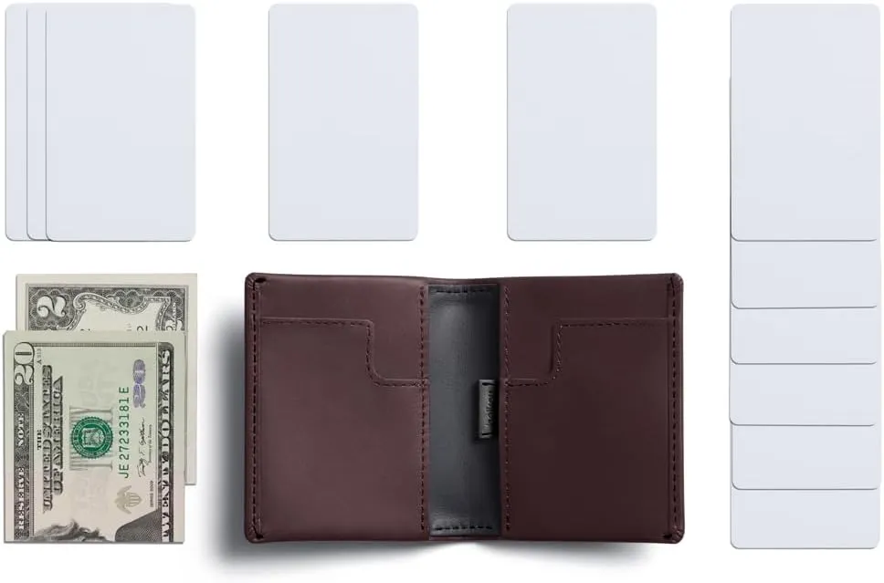 Bellroy Slim Sleeve, slim leather wallet (Max. 8 cards and bills)