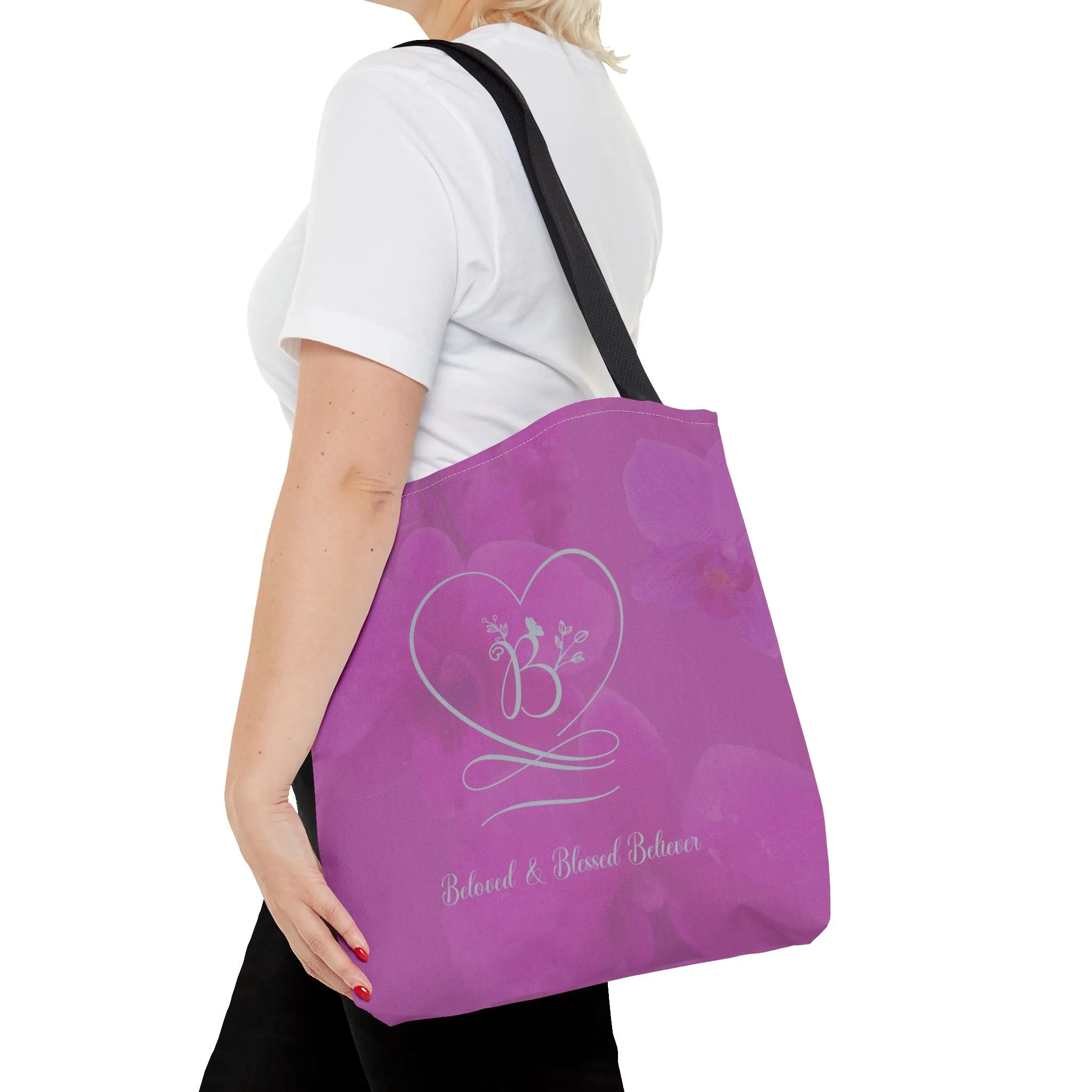 Beloved (Orchid/Dove Grey) Tote Bag (AOP)