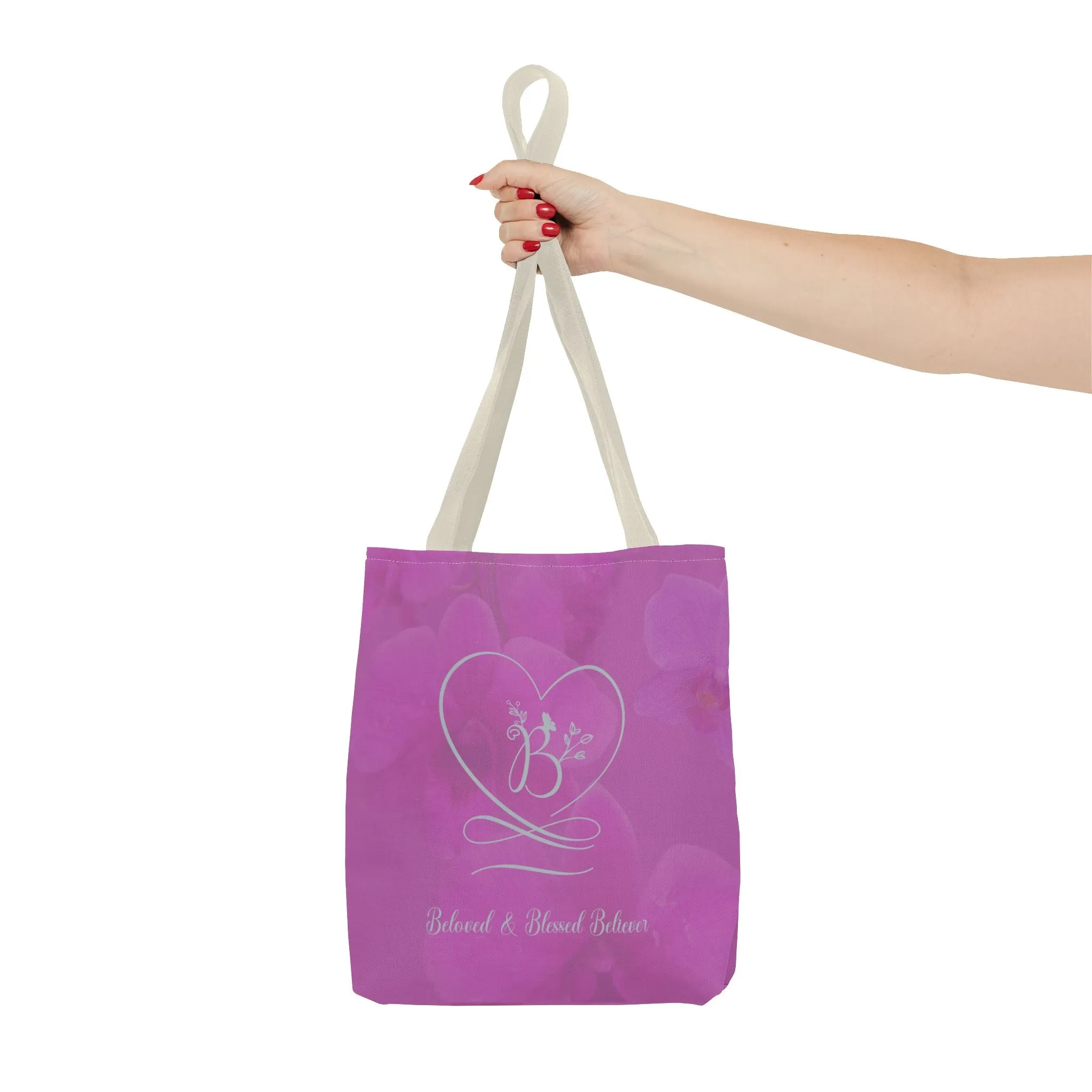 Beloved (Orchid/Dove Grey) Tote Bag (AOP)