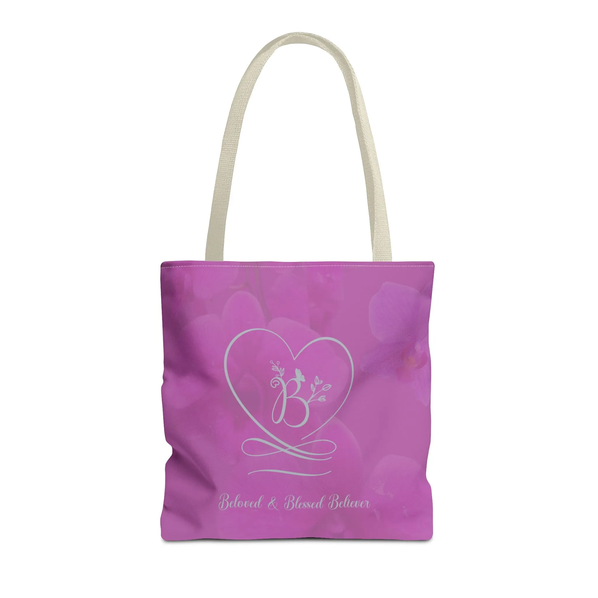 Beloved (Orchid/Dove Grey) Tote Bag (AOP)