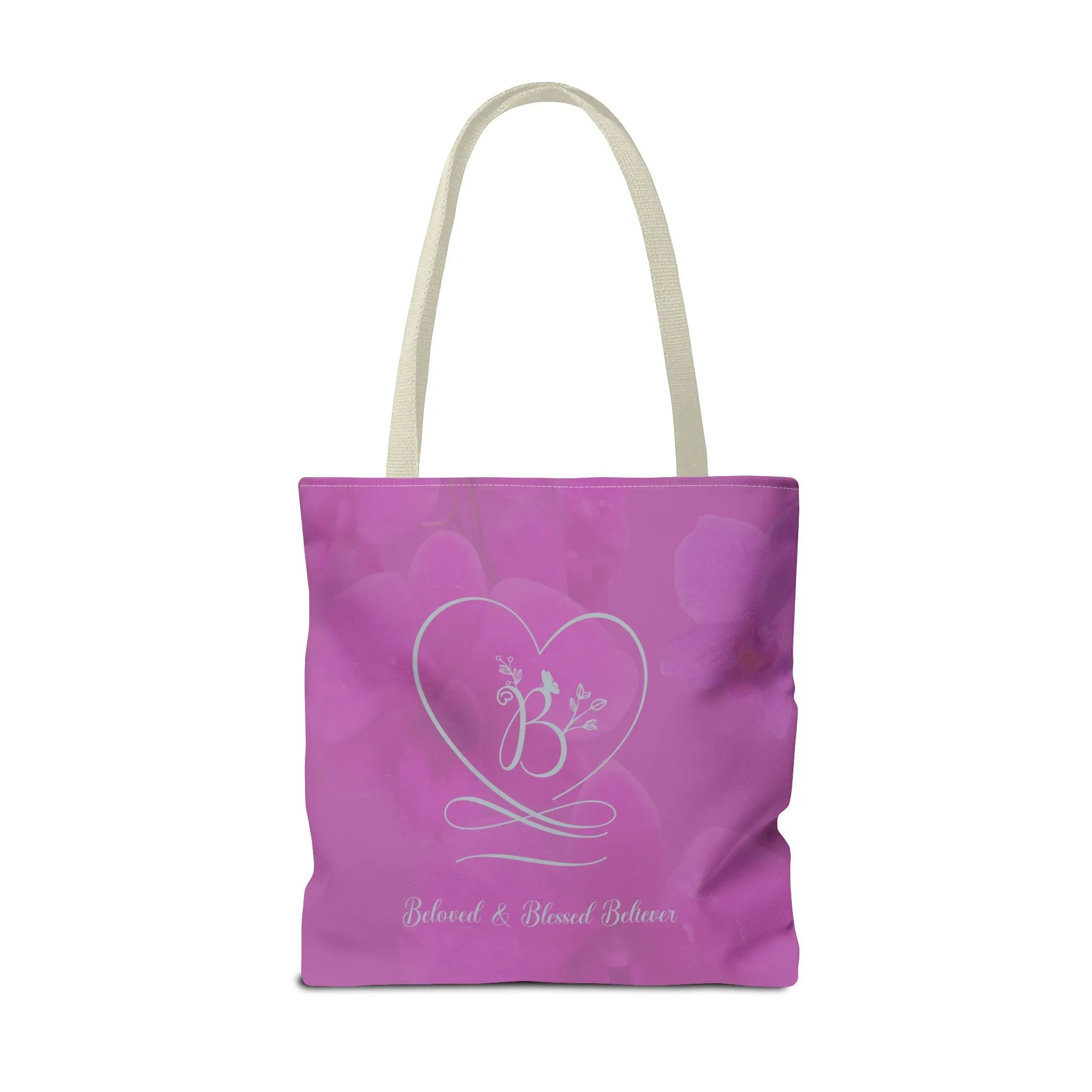 Beloved (Orchid/Dove Grey) Tote Bag (AOP)
