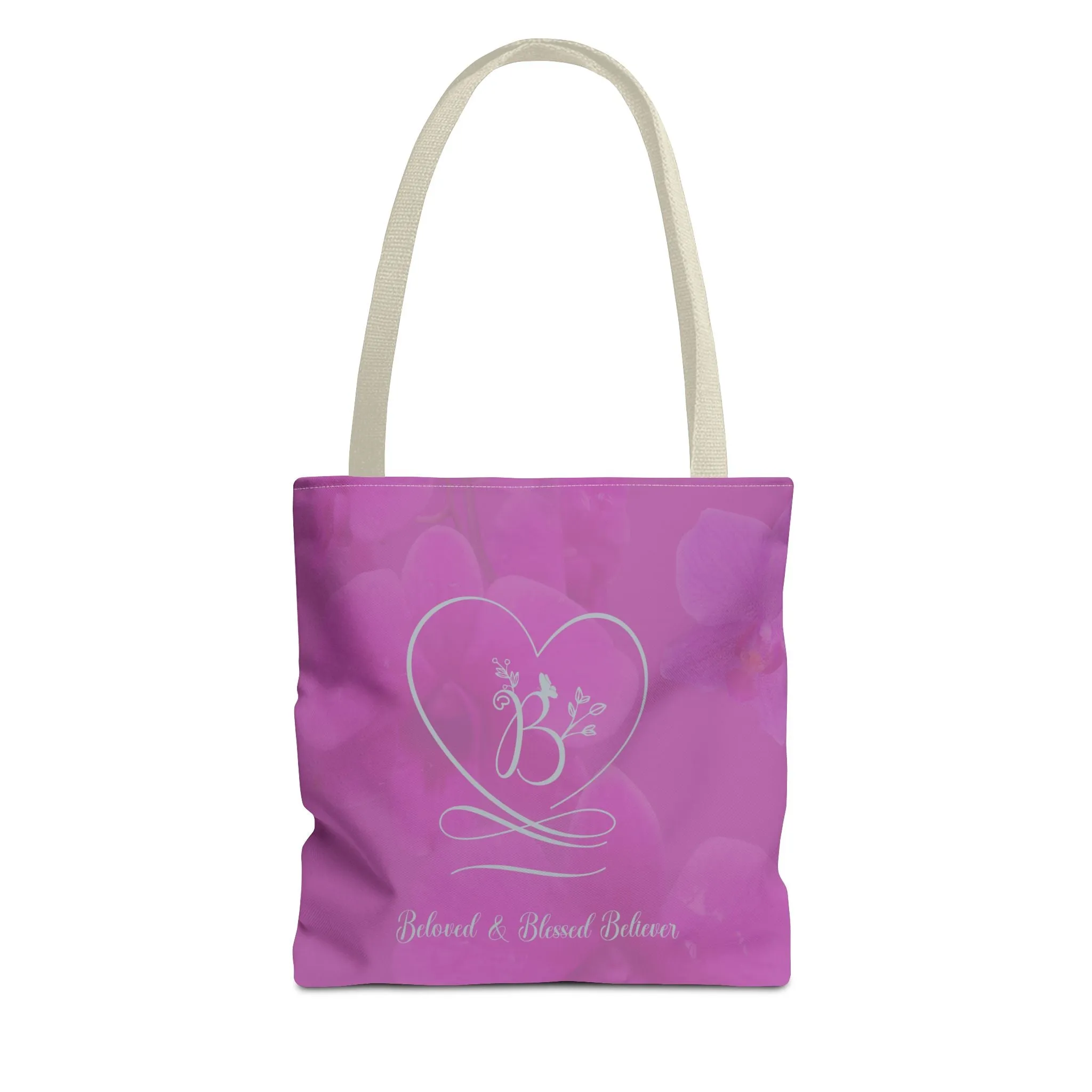 Beloved (Orchid/Dove Grey) Tote Bag (AOP)