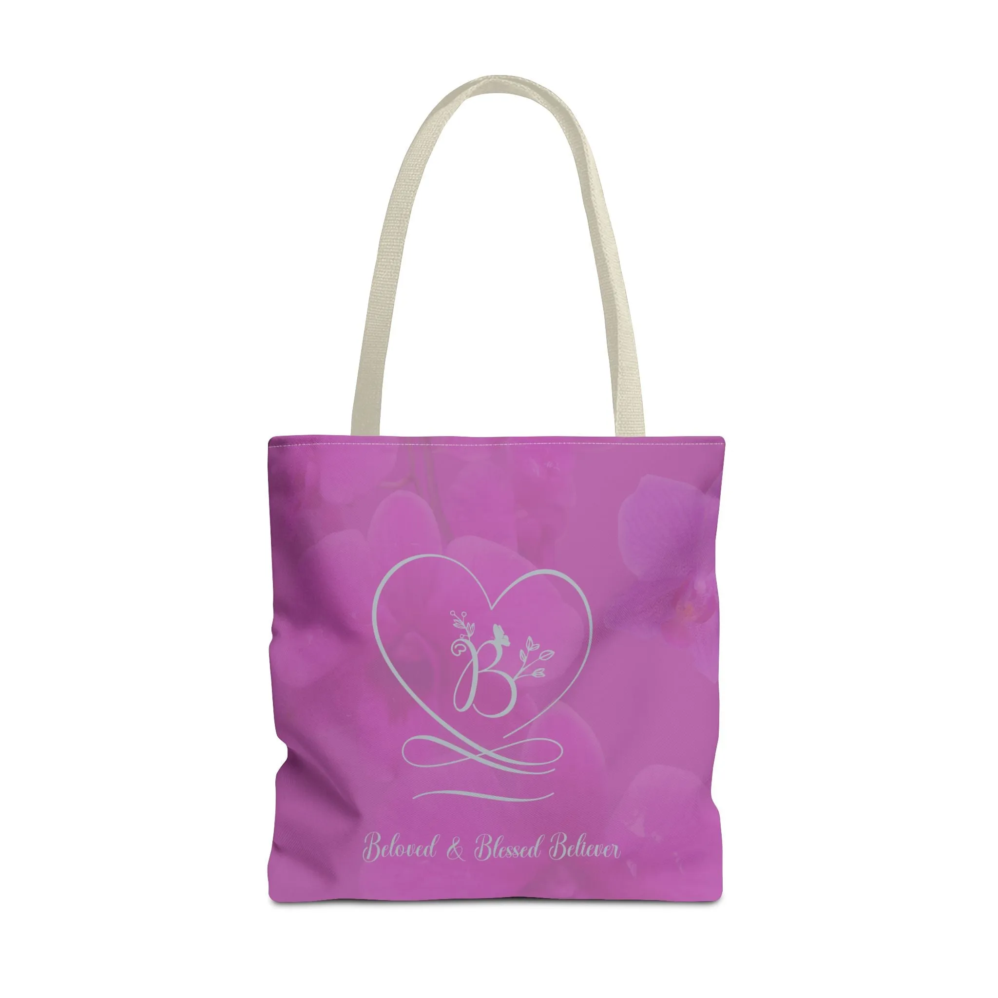 Beloved (Orchid/Dove Grey) Tote Bag (AOP)