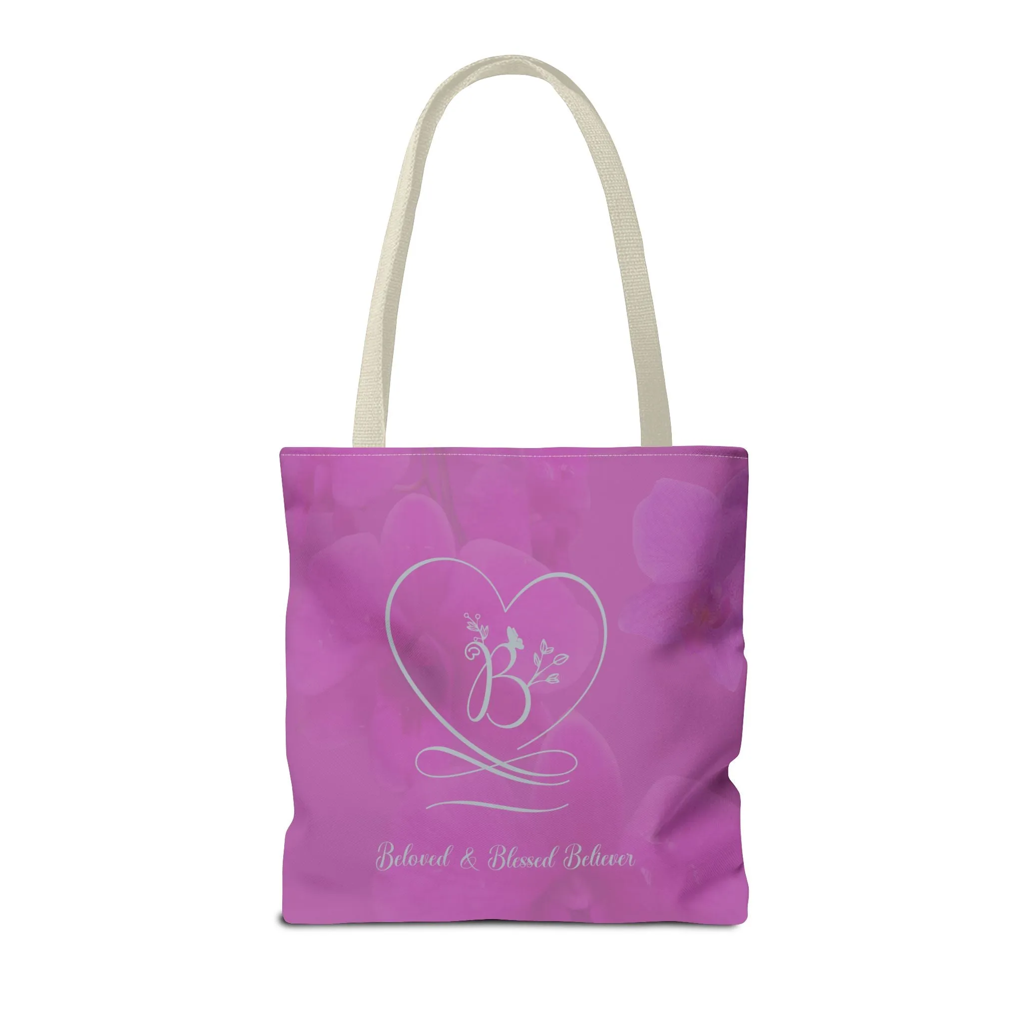 Beloved (Orchid/Dove Grey) Tote Bag (AOP)