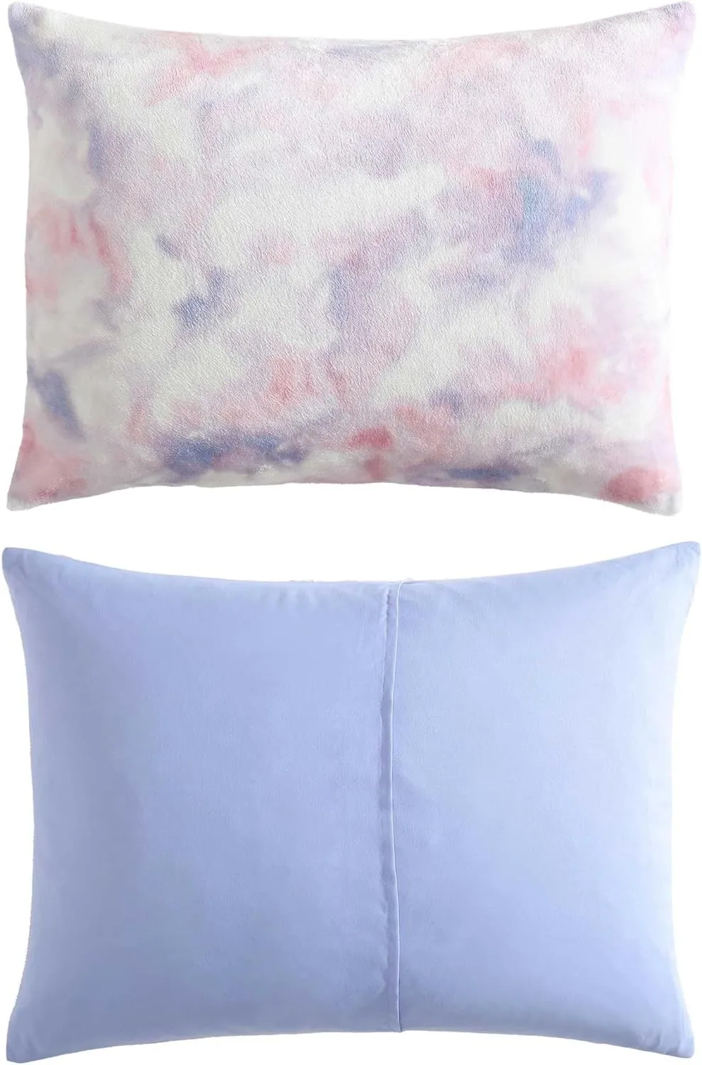 Betsey Johnson - Comforter Set, Super Soft Plush Bedding with Matching Sham & Throw Pillow, Charming Room Essentials (Sunset Tie Dye Pink, Twin)