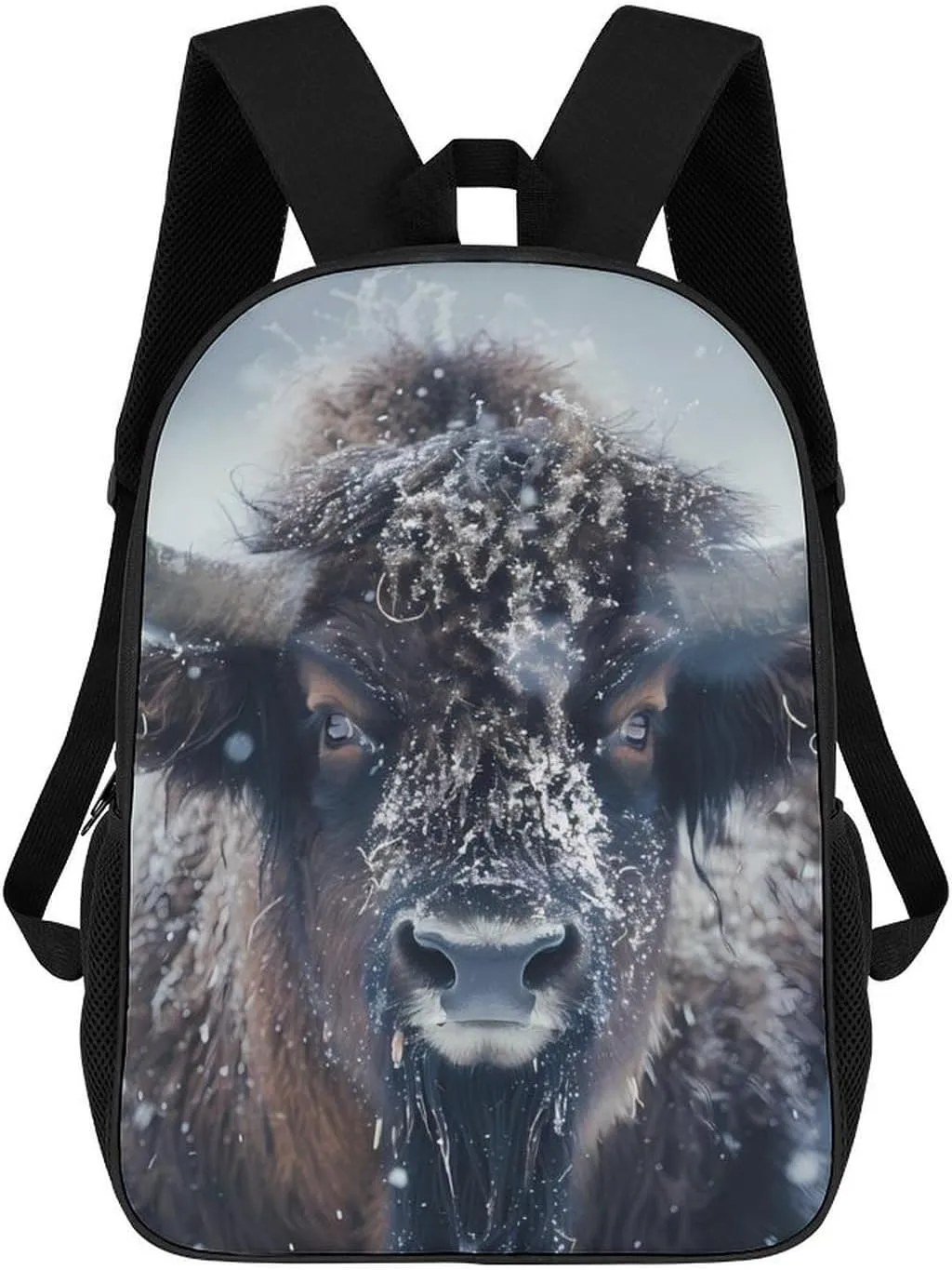 Bison Snowstorm Laptop Backpack for Men Women 17 Inch Travel Computer Bag Lightweight Daypack