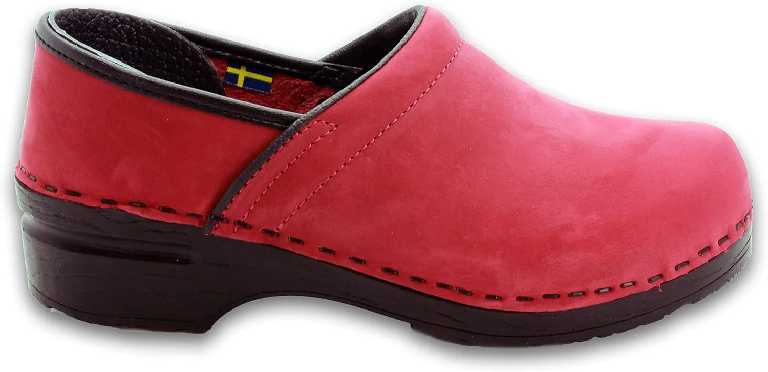 BJORK Swedish Comfort Women's Professional Leather Clogs