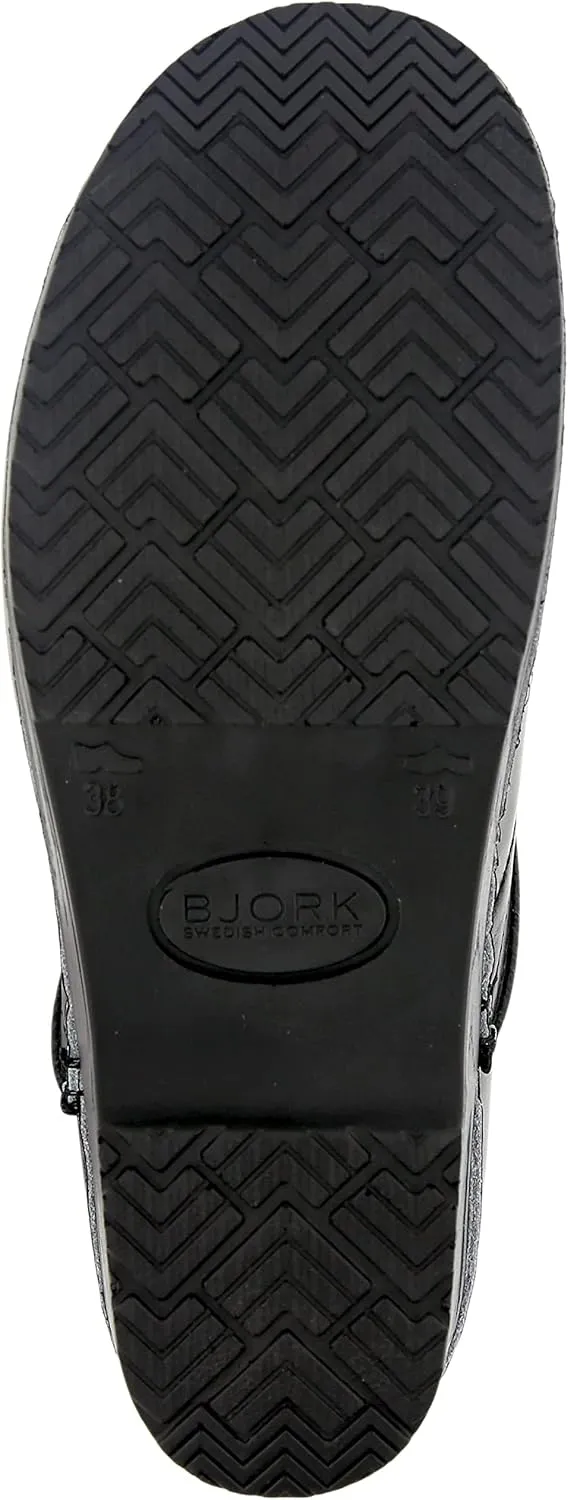 BJORK Swedish Comfort Women's Professional Leather Clogs
