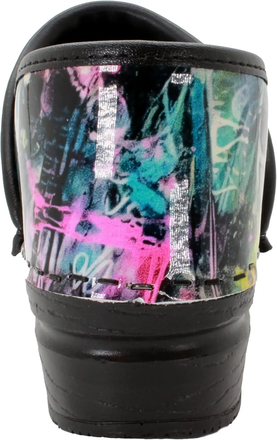 BJORK Swedish Comfort Women's Professional Printed Leather Clogs