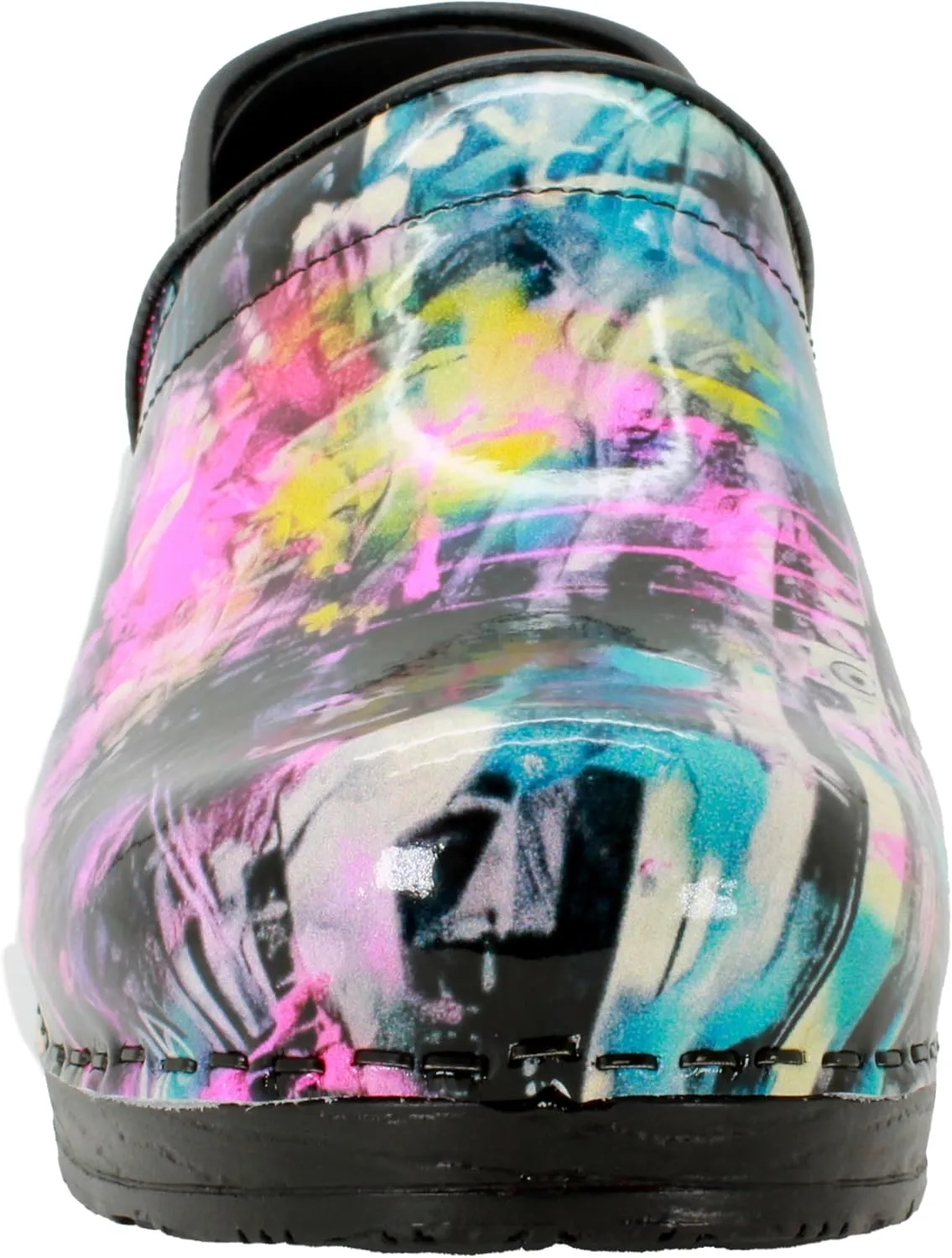 BJORK Swedish Comfort Women's Professional Printed Leather Clogs