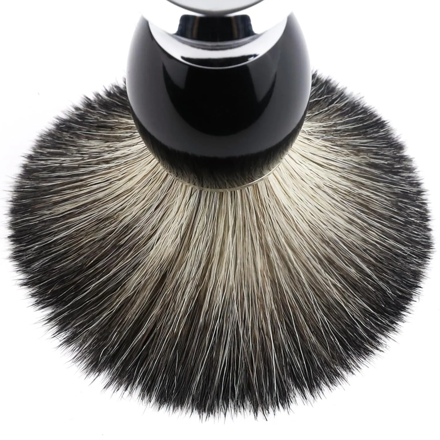 black Shaving Brush for Men, Shave Brush Soft and Dense, Stainless Steel Handle,Ultra-Strong Nut Structure, Minimal Shedding, Fast Lather, The best shave of your life!