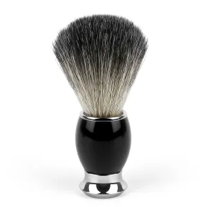 black Shaving Brush for Men, Shave Brush Soft and Dense, Stainless Steel Handle,Ultra-Strong Nut Structure, Minimal Shedding, Fast Lather, The best shave of your life!