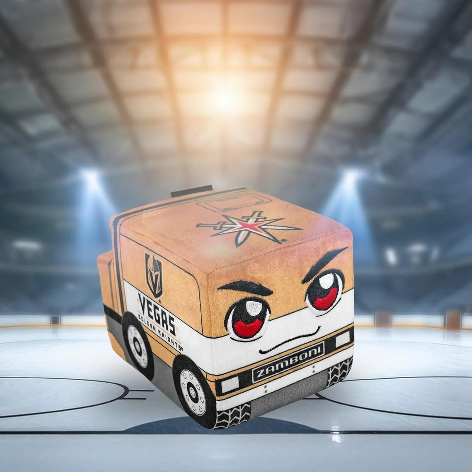 Bleacher Creatures Vegas Golden Knights Zamboni 7" NHL Kuricha Plushie - Soft Inspired Plush