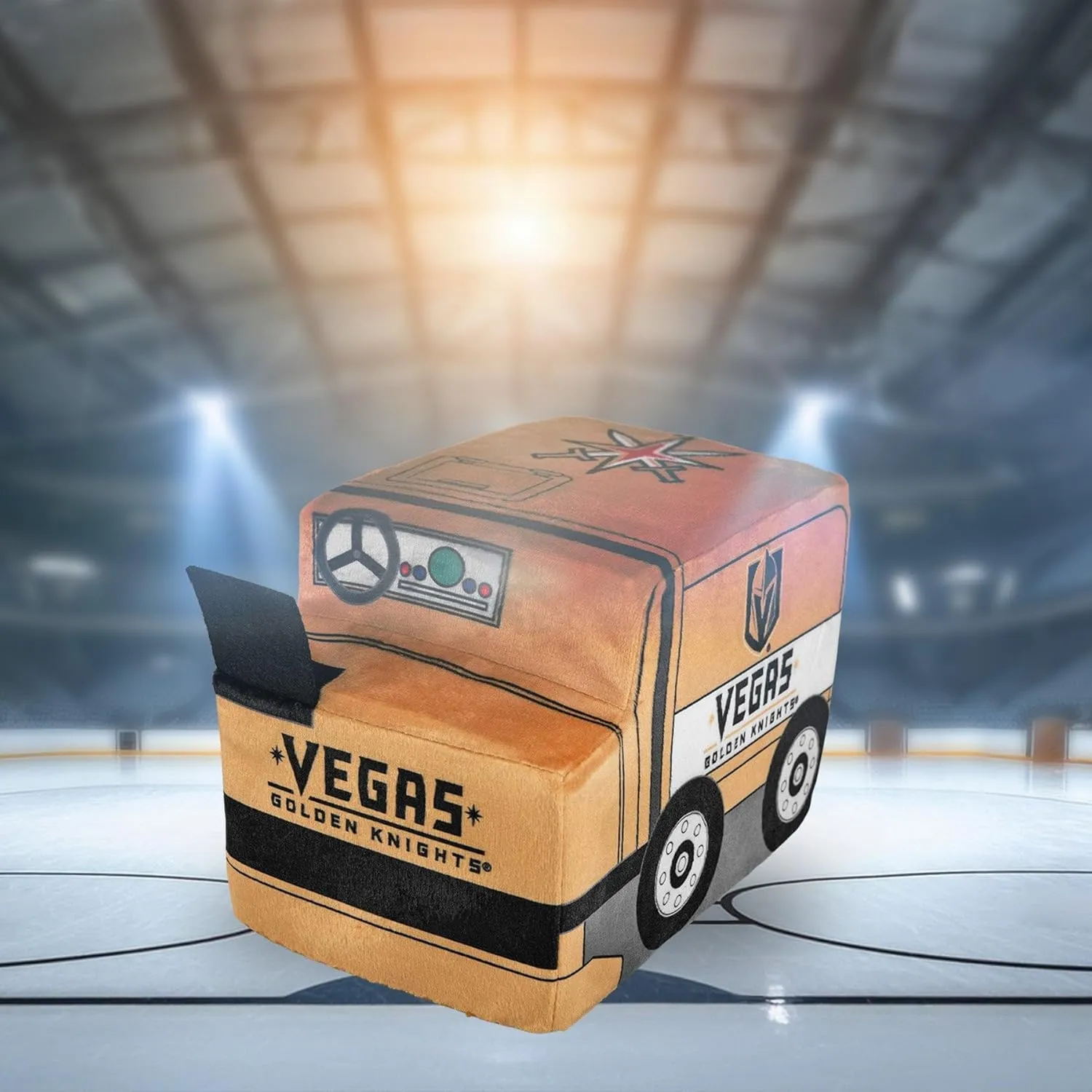 Bleacher Creatures Vegas Golden Knights Zamboni 7" NHL Kuricha Plushie - Soft Inspired Plush