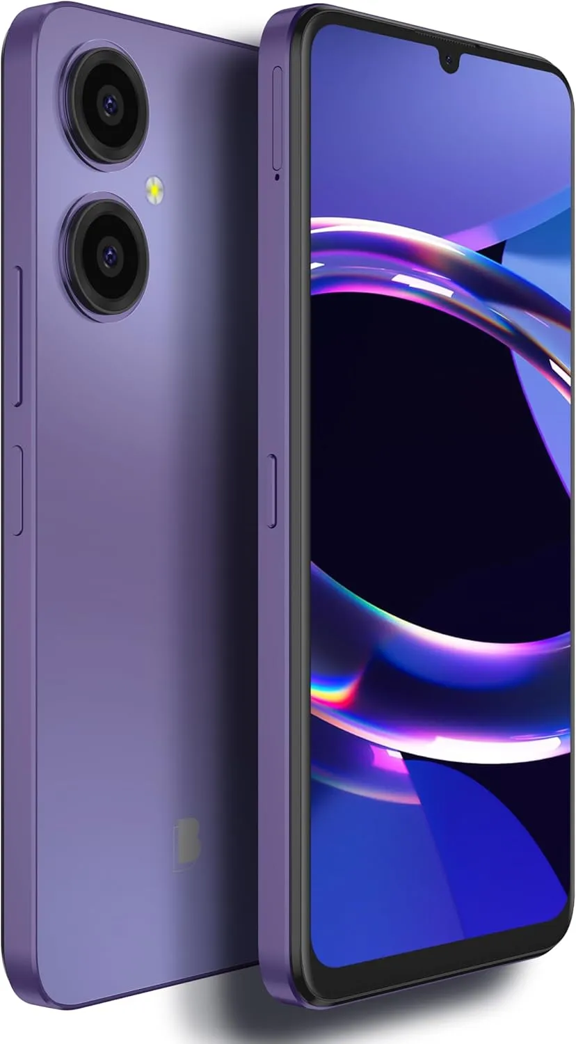 BLU G64 | 2024 | All-Day Battery | Unlocked | 6.8” HD  Infinity Display | 256GB | Dual 50MP Camera | US Warranty| Purple