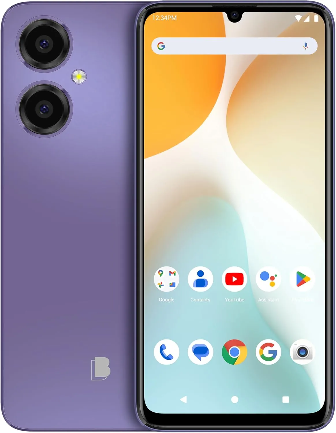 BLU G64 | 2024 | All-Day Battery | Unlocked | 6.8” HD  Infinity Display | 256GB | Dual 50MP Camera | US Warranty| Purple